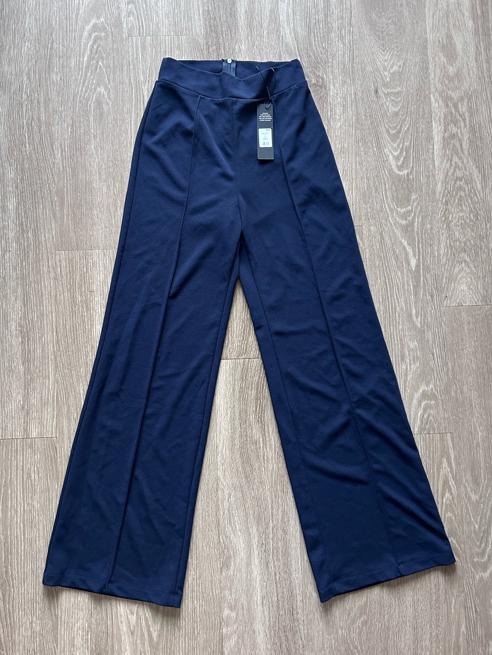Fashion Nova High Waisted Dress Pants Navy Blue Small
